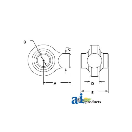A & I Products Ball End, Cat I 6" x2" x4" A-BE001